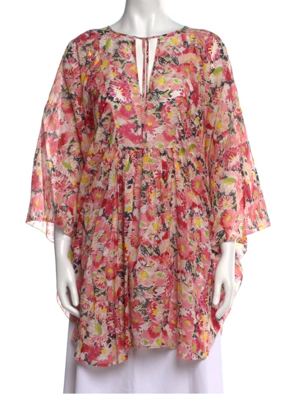 STELLA MCCARTNEY Pink Floral Boho Tunic Dress